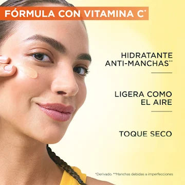 Crema Hidratante Garnier Antimanchas Toque Seco Vitamina C Frasco