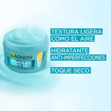 Crema Garnier Hidratante Anti Imperfecciones Toque Seco Acido Salicilico