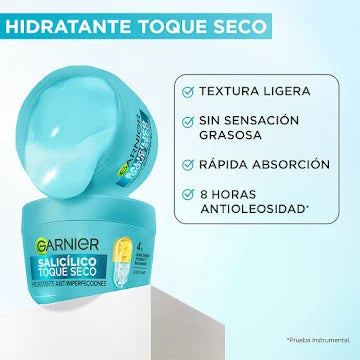 Crema Garnier Hidratante Anti Imperfecciones Toque Seco Acido Salicilico