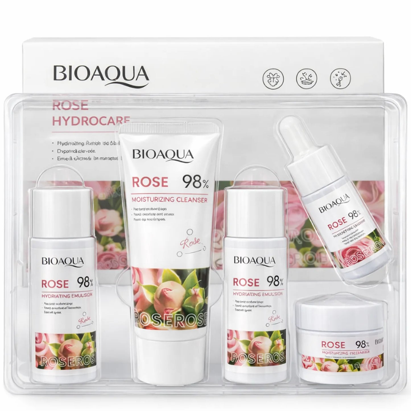 Mini kit de Rose Hidrating Moisturizing  BIOAQUA